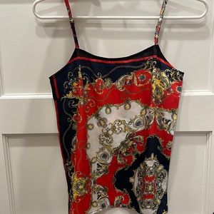 NWOT Tank Top with Chain Graphic